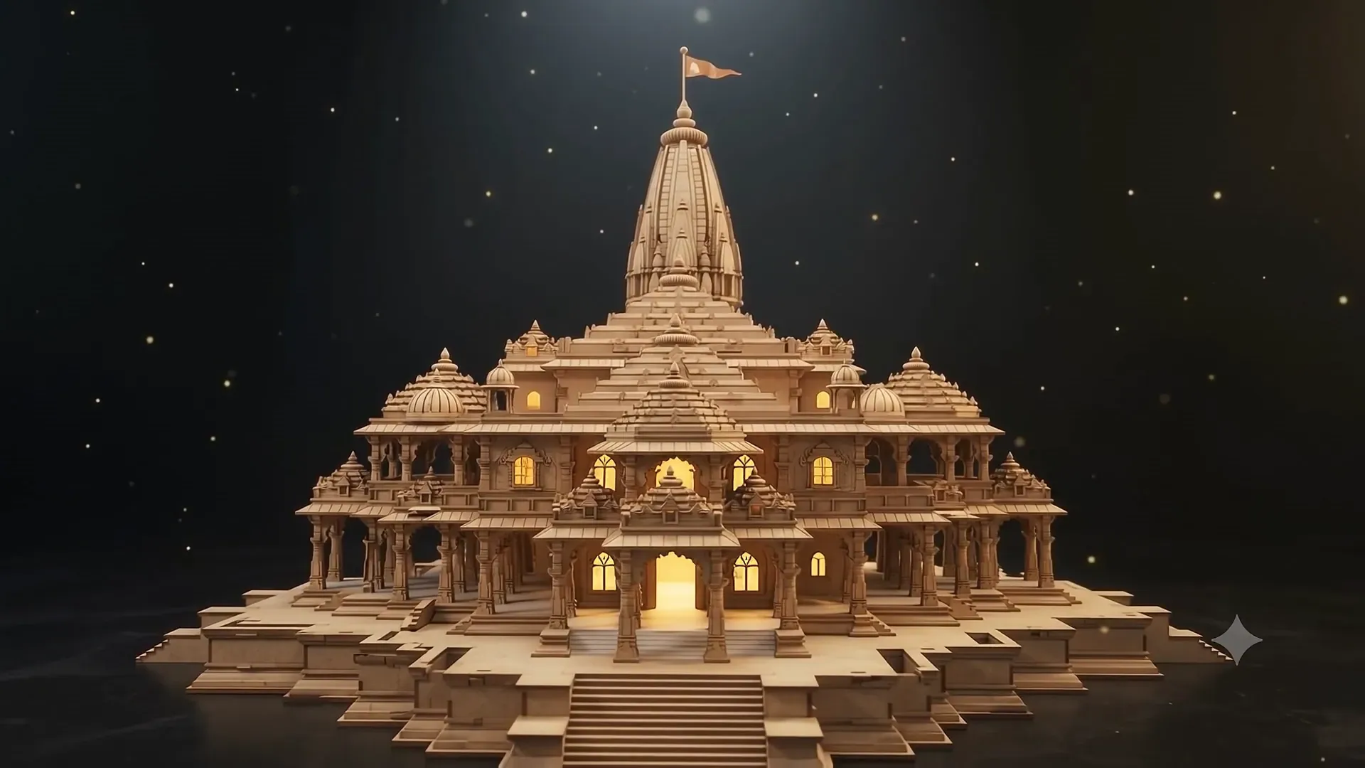 The Legacy — the completed architectural model